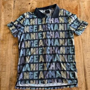 Armani Exchange Multicolor Graphic Polo